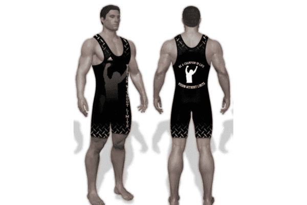 Be a Champion in Life<br> Black Wrestling Singlet